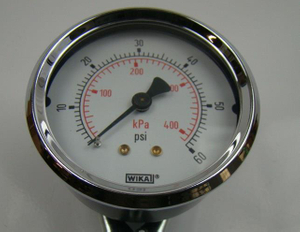 Bourdon أنبوب ويكا قياس ضغط الغاز